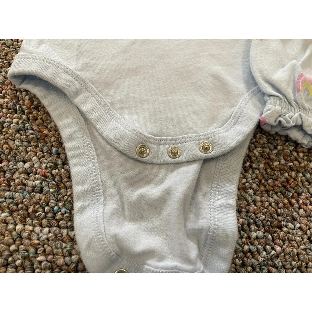 Gap Girls Blue Somewhere Over the Rainbow Outfit 3-6M